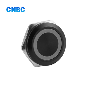 22mm Oxidation Black On-Off 1NO Momentary <strong>LED</strong> Metal <strong>Push</strong> <strong>Button</strong> <strong>Switch</strong> 12V Red <strong>With</strong> 4Pins IP65 3A Max 250V Max Voltage - Product Image 1