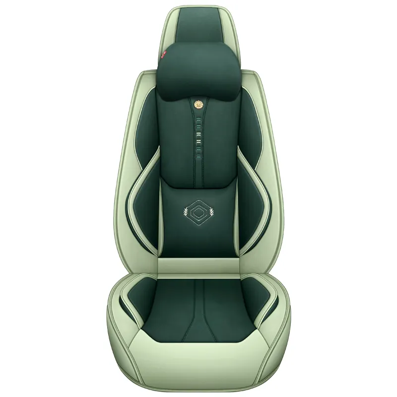 2022 Full Enclosure All Season Suitable OEM Customized Tech Cloth Car Chair Seat Cushion With Foam Pillow Green