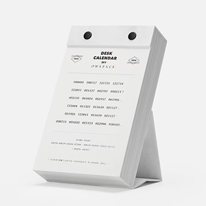 定制中国冒险数字桌面万年历立方体纸桌日历，带办公支架 - Product Image 3