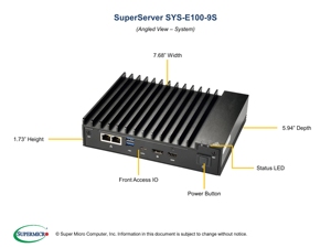 Server <strong>Computer</strong> Desktop Server <strong>Computer</strong> SuperServer SYS-E100-9S - Product Image 3