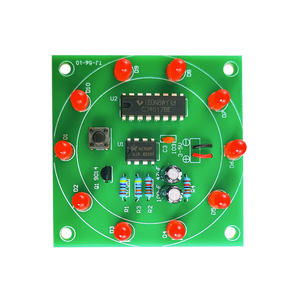 Lucky Rotary DIY Electronic LED Light <strong>Kit</strong> NE555P CD4017BE Electronic component module - Product Image 1