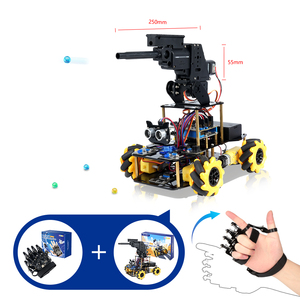 4WD WiFi Wireless ESP32 a infrarossi per evitare gli ostacoli di programmazione guanti esoscheletro telecomando per Arduino Robot Kit auto