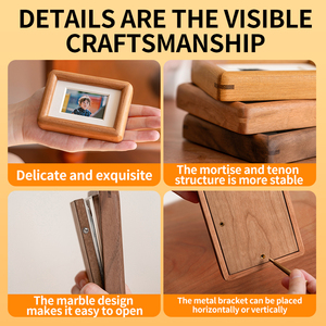 Прямые продажи с фабрики деревянных фоторамок, оптовая продажа стендов для стендов из шпонированной ДВП - Product Image 3