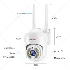 Yüksek kalite ve toptan fiyat sectec açık su geçirmez otomatik takip ağı ptz kamera ile hareket algılama fonksiyonları vb - Product Image 1
