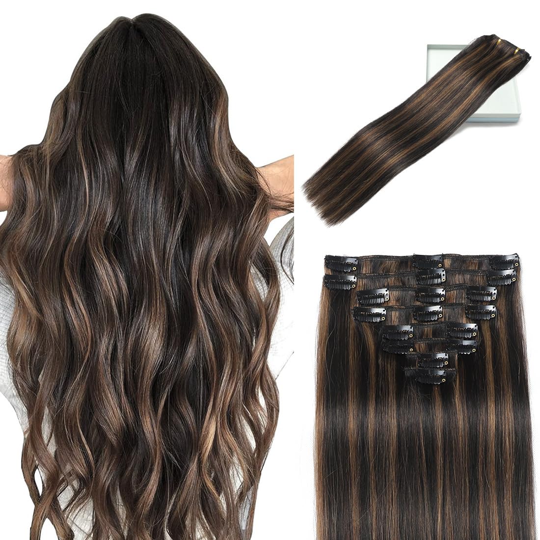 1b/6 natural black to chestnut brown