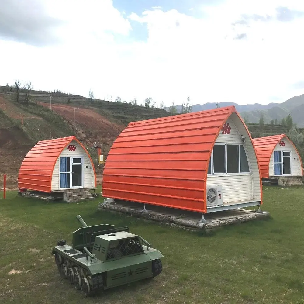 AH-AL030 Faible Coût Cintrées Petite Maison Pour Toilettes En Plein Air