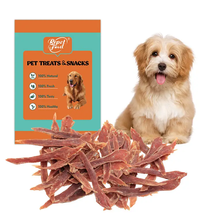 Pato Peito Dog Treat Pet Food Carne Seca Real Natureza Dog Food Pato Meat Círculo Anel