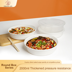 Teguan ภาชนะบรรจุอาหารเกรดสูงทำจาก <span class=keywords><strong>PP</strong></span> 70ออนซ์พร้อมฝาปิดไมโครเวฟและตู้แช่แข็งปลอดภัยสำหรับห่อก๋วยเตี๋ยวอาหารอย่างรวดเร็ว - Product Image 2
