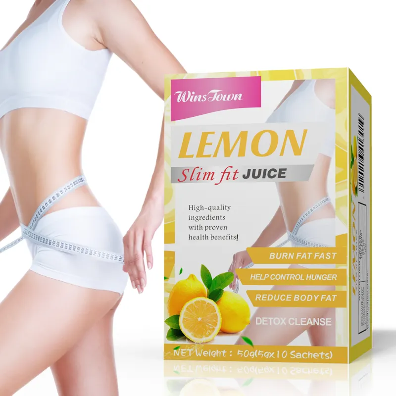 Custom Natural Instant fit emagrecimento suco perda peso saudável instantâneo limão Slim Fit suco