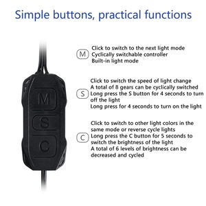ARGB mini Controller 5V 3Pin Aura RGB Controller plastica SATA alimentatore striscia luminosa cavo telecomando - Product Image 3