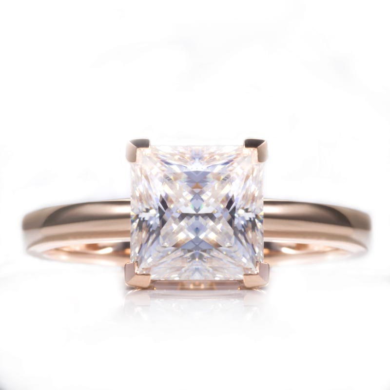 แหวนเพชรโมอิสซาไนต์ทอง 10k