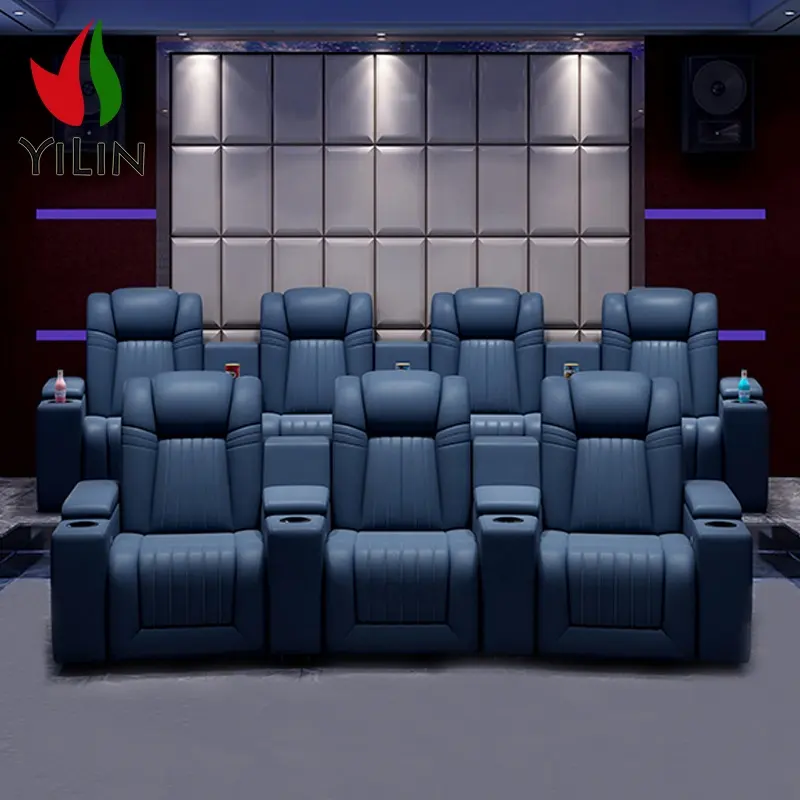 Sièges de chaise de cinéma VIP de luxe Sièges de cinéma à domicile inclinables Canapé de cinéma à domicile Chaises de cinéma à domicile