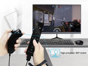 จอยสติ๊กแบบ2 In 1,เกมแพดรีโมตคอนโทรลไร้สายสำหรับเล่นเกม Nintend Wichuck สำหรับ Nintend Wiies - Product Image 6