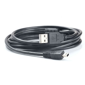Usb 2.0 Mini 5pin min Usb am-bm Panel dağı vida ile kulak Usb2.0 uzatma kablosu 0.3M 0.5M 1M 1.8 metre - Product Image 2