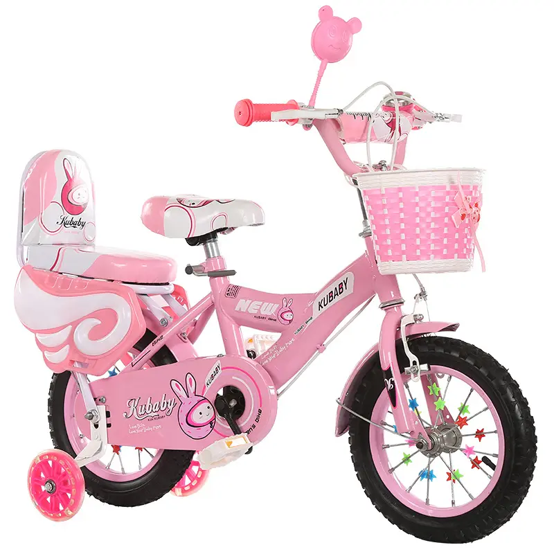 Bella bicicletta per bambini con ruota da allenamento flash/schienale/cestino Prince/Princess bike