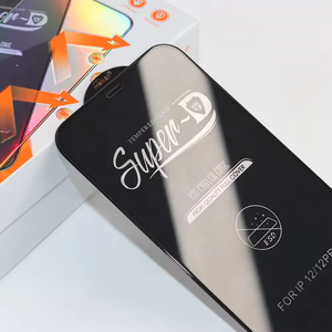 Süper D kavisli temperli cam iPhone 16 için Pro Max tam ekran AB tutkal ekran koruyucu iPhone 11 12 13 14 15 Pro Max - Product Image 4