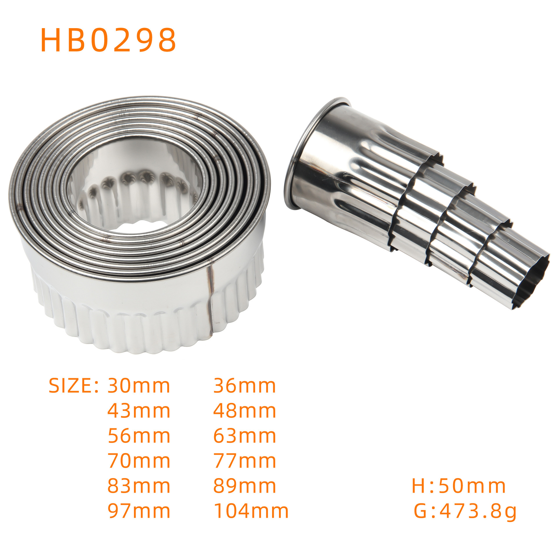 Grado redondo del diente HB0298