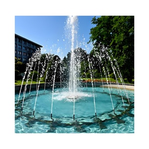 Moderno piccolo progetto decorativo controllato colorato piccolo programma piscina vista della fontana del paesaggio dinamico quadrato - Product Image 1