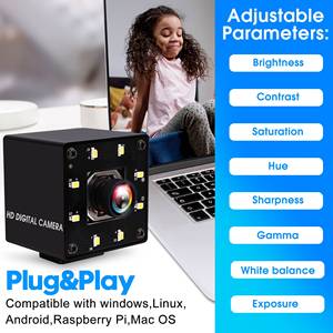 ELP USB 4K Webcam Night Vision Autofocus <strong>Camera</strong> 100 Degree No Distortion Free Driver <strong>Web</strong> <strong>Camera</strong> for Lightburn - Product Image 6