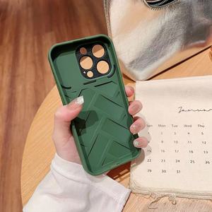 Büyük pencere örgü desen nefes yumuşak TPU telefon kılıfı kapak iPhone 15 14 Pro Max durumda - Product Image 5
