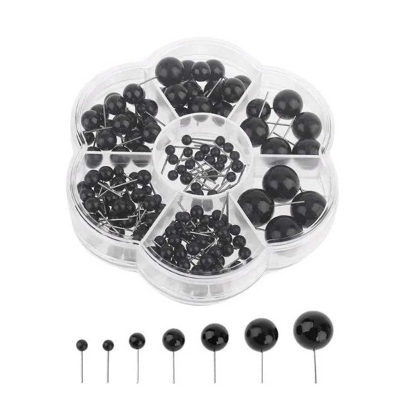 4/5/6/8/10/12/14mm Safety Eyes Black Bean Plastic Craft DIY Eyes for Dolls Sculptures Props Pin Toy Eyes