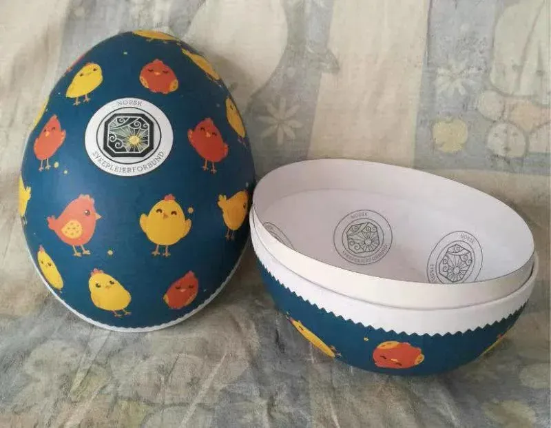 Papel Kraft ondulado personalizado para embalagem de presente de doces de Páscoa, criativo em forma de ovo, papel Kraft para embalagem de doces e chocolates