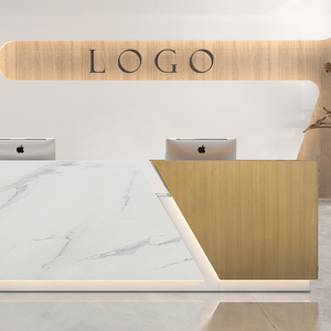 2301现代简约风格可扩展办公室接待处当代接待处柜台 - Product Image 3