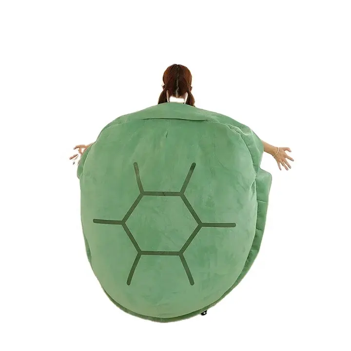 TIKTOK Amazon Hot sales Big hit turtle plush pillow wearable turtle plush toys popular turtle shell stuffed toy huge size bed