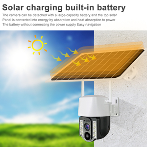 V380PRO APP 5MP Solar CCTV Smart <span class=keywords><strong>Wifi</strong></span> Câmera Sistema Home Outdoor Power Bateria Segurança Câmera