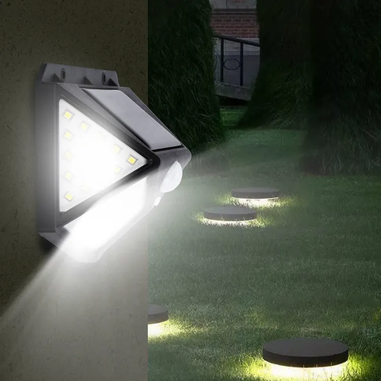 HOT Sale Modern tudo em um solar jardim luzes parede ao ar livre levou preço parede integrada luz solar ao ar livre