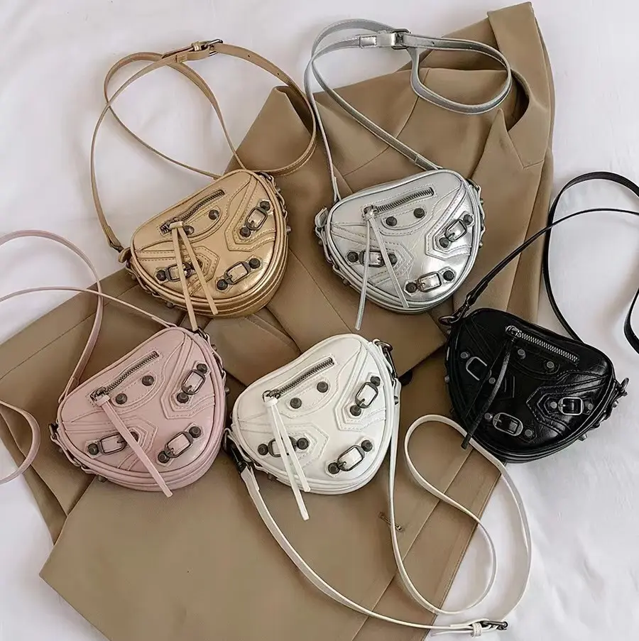 2024 trái tim túi thương hiệu nổi tiếng Phụ nữ Crossbody ví và túi xách sang trọng thiết kế Lady Valentine ngày vai hình trái tim Túi