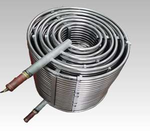 مبادل حراري من الفولاذ المقاوم للصدأ 304 316 بدون لحام، خزان للمشروبات الساخنة، مبرد للعنب، أنابيب مكثف، معتمد من CE وTUV - Product Image 1