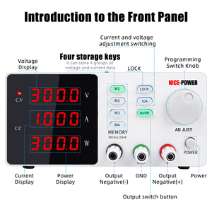 L'encoder con funzione di memoria SPPS-S3001 a potenza piacevole regola l'alimentatore a corrente continua regolatore di tensione di carica della batteria 0-300V 1A - Product Image 3