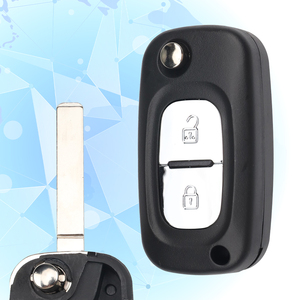 SZMAISHI 2 düğmeler 433MHZ 4A çip VA2 itmeli anahtar Flip uzaktan araba anahtarı için r-enault fabrika akıllı araç boş oto araba anahtarlık - Product Image 4