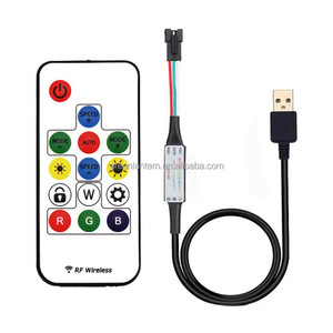 Адресный RGB светодиодный мини-контроллер SPI RF 14/17/21 ключ пульт дистанционного управления пиксельный цифровой COB неоновый контроллер света - Product Image 3