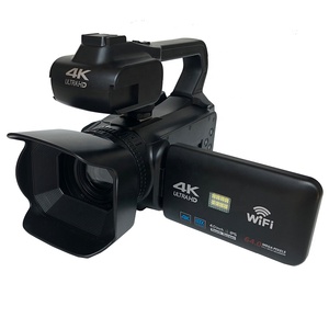 Wifi 4k摄像机摄像机数码摄像机，用于视频直播，带发光二极管灯 - Product Image 3