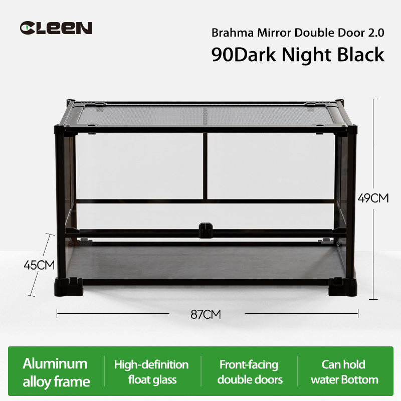Puerta Doble Negro Medianoche - 90*45*49