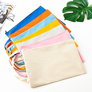 Bolso de estudiante ecológico de gran capacidad con cremallera, bolso de lona plegable, bolso tutorial de moda con logotipo impreso personalizado - Product Image 1