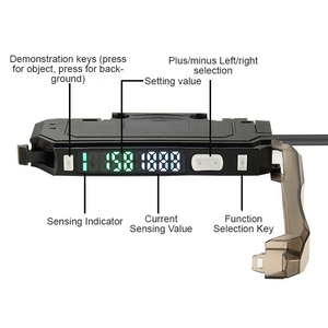 MOTEE colore fibra ottica amplificatore Display digitale a infrarossi con la riflessione e il fascio sensore in fibra ottica - Product Image 6