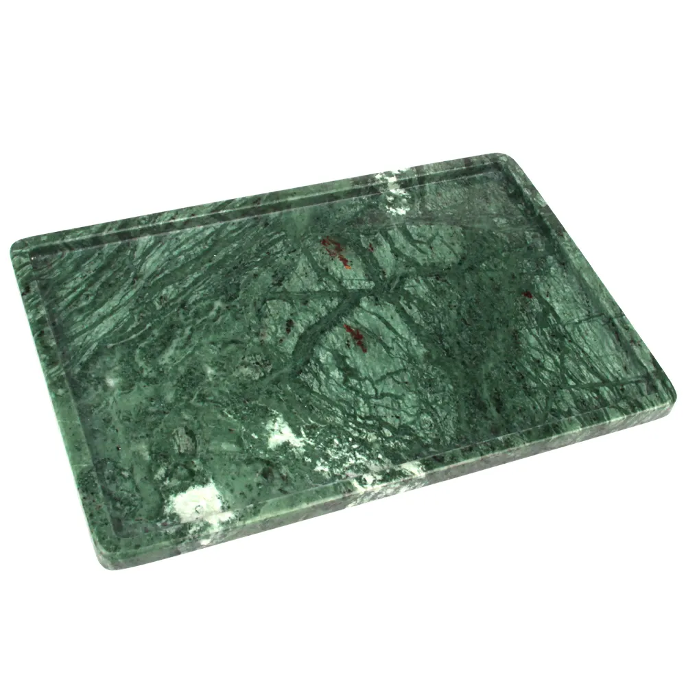 Customized Natural Green Holder Marble Home Decoration Rectangle fragrance Marble Holder