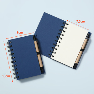 在线批发高品质牛皮纸迷你螺旋记事本，带空白内页儿童笔记 - Product Image 4