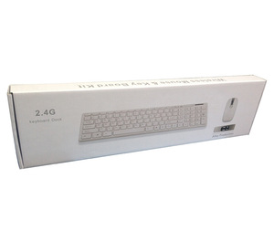 Combo de teclado y ratón inalámbrico para juegos de alta calidad 2,4G 108 teclas Mini diseño delgado en Stock para TV Laptop