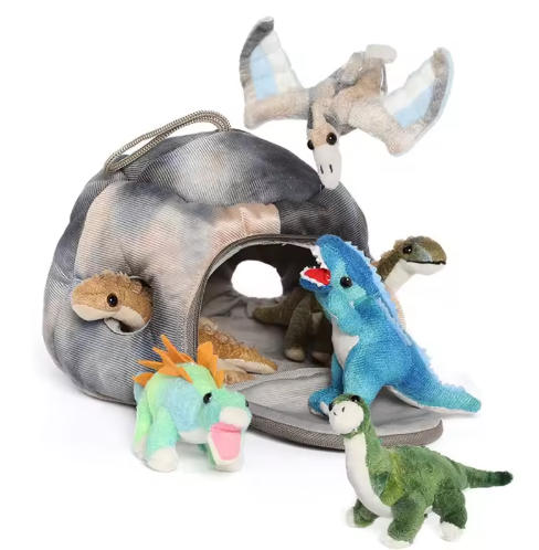 Ensemble de peluches dinosaures
