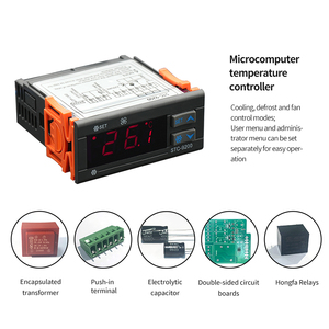 Termostato inteligente con pantalla digital, controlador de temperatura del interruptor de descongelación de refrigeración de la STC-9200 - Product Image 4