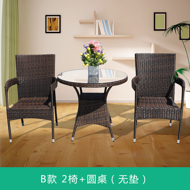 b model-2 chairs + 80x80cm table without cushion