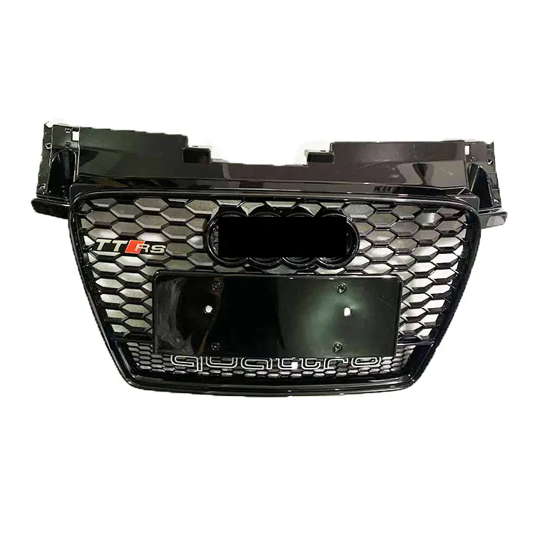 Auto Front Grille For Audi TT Center Honeycomb Mesh Bumper Black Grill TTS TTRS 8J Style 2008 2009 2010 2012 2013 2014