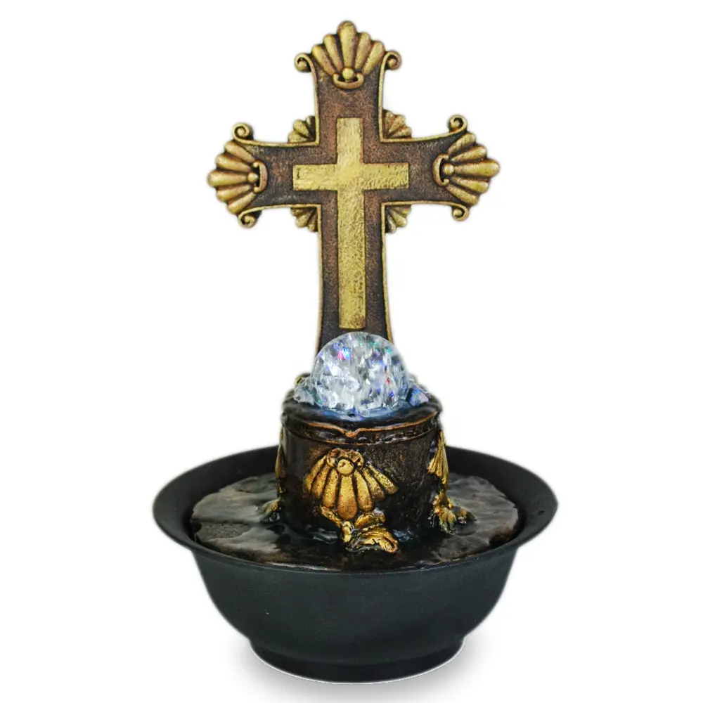 Rollende Bal Tafelblad Lente Christian Jesus Geschenken Religieuze Water Fontein