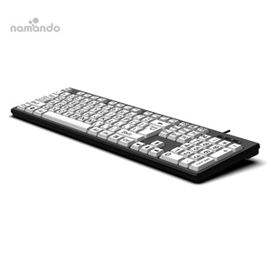 <strong>Computer</strong> <strong>Keyboard</strong> Gaming Wired USB Yellow <strong>Keyboard</strong> Low Profile Chiclet <strong>Keys</strong> Large Number Pad for Windows PC Laptop