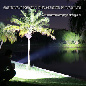 Torcia a LED ad alta potenza potente torcia ricaricabile USB lampada da esterno portatile portatile batteria integrata COB 7 torce a LED - Product Image 2