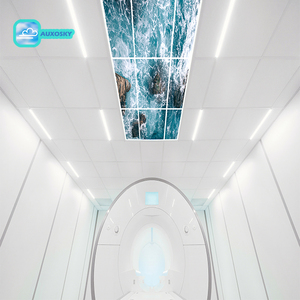 Auxosky และรูปภาพเมฆอารมณ์เมฆเมฆเมฆเมฆ60x60ไฟ LED เพดานท้องฟ้าแผง3D ในร่มเสมือนสกายไลท์เพดาน - Product Image 2